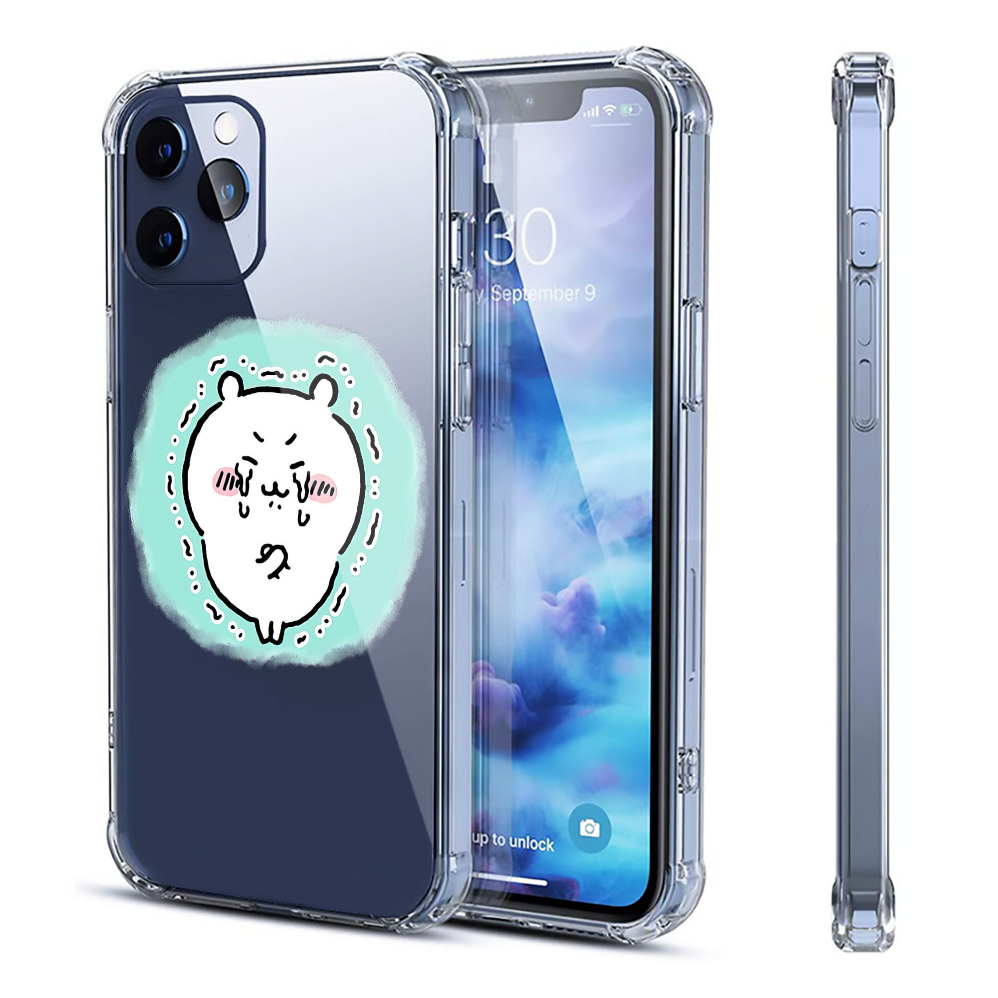 （画像用） ちいかわ ちいかわ Chii-kawa chiikawa 【iPhone 12シリーズ対応】透明スマホケース（クリアソフトケース）